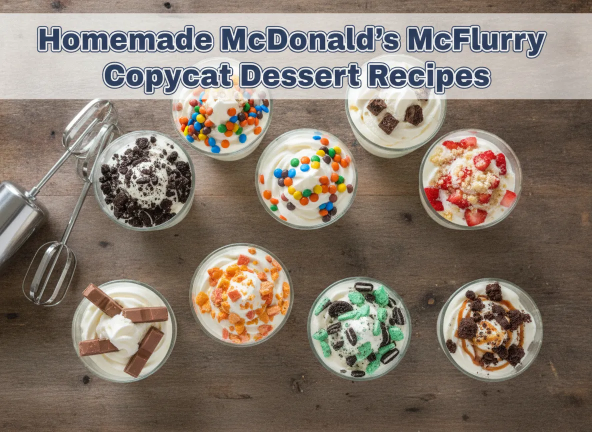 Homemade mcdonalds mcflurry copycat dessert recipes