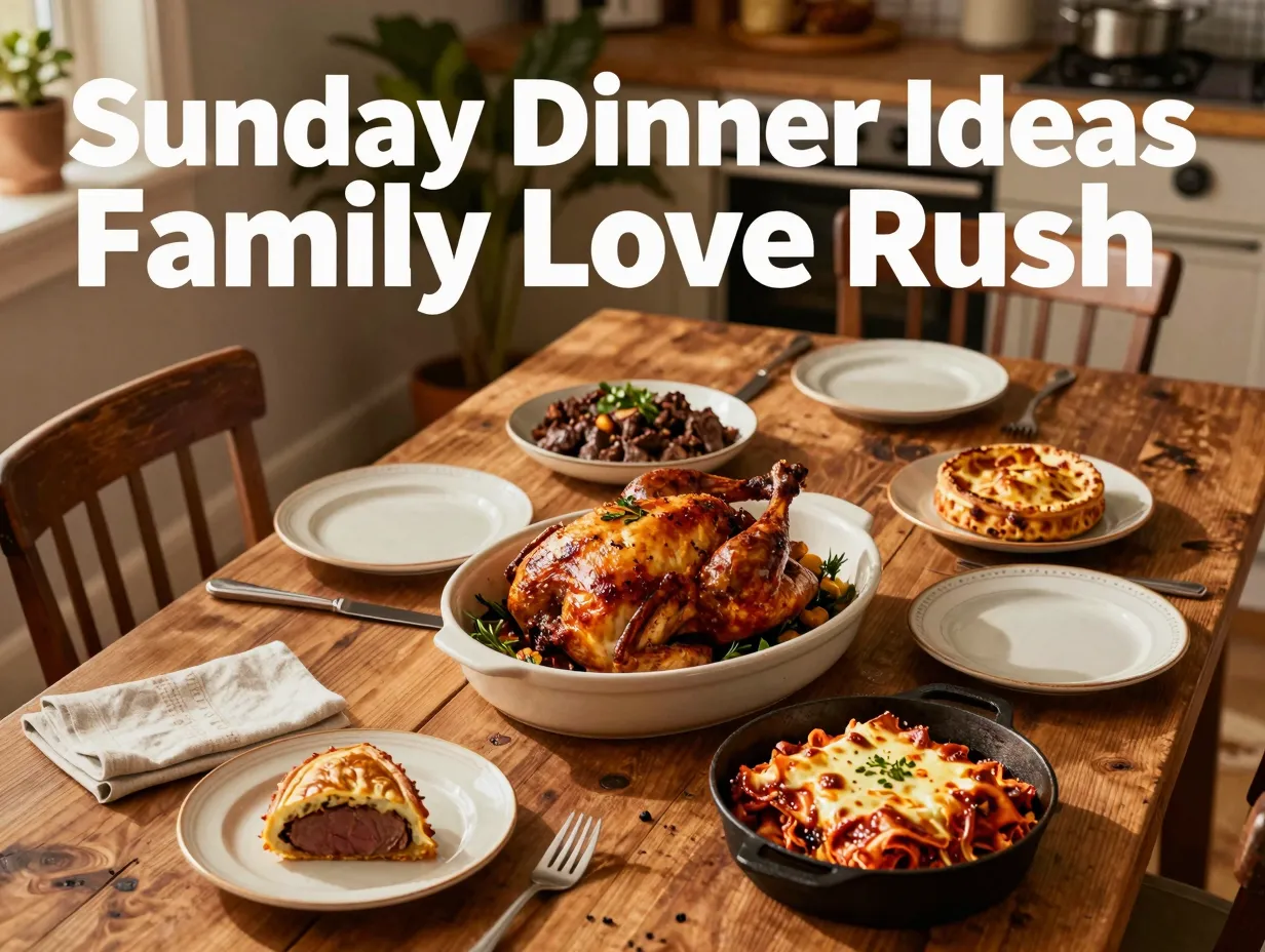 Sunday dinner ideas family love rush