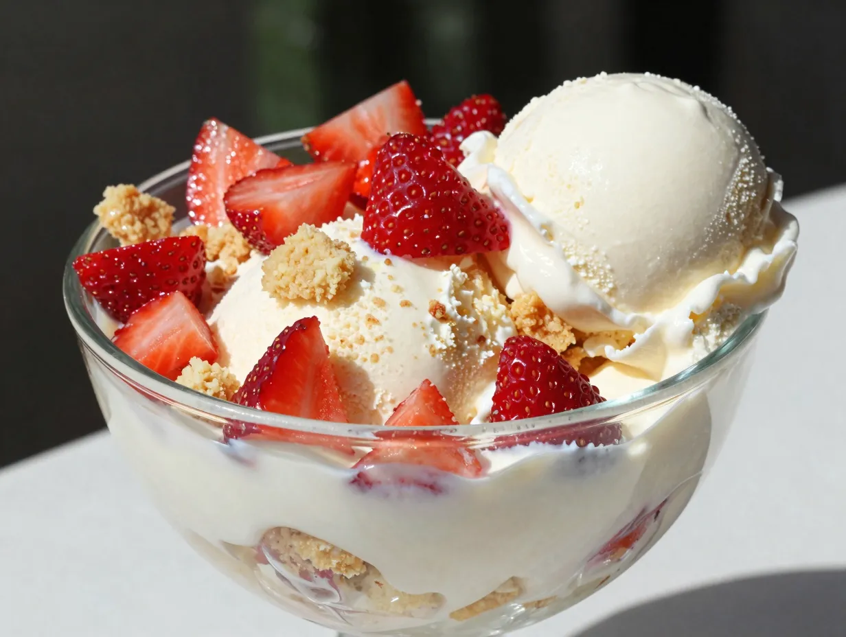 Strawberry shortcake mcflurry