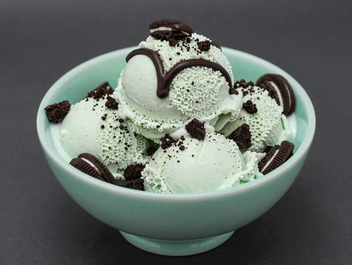 Mint oreo mcflurry