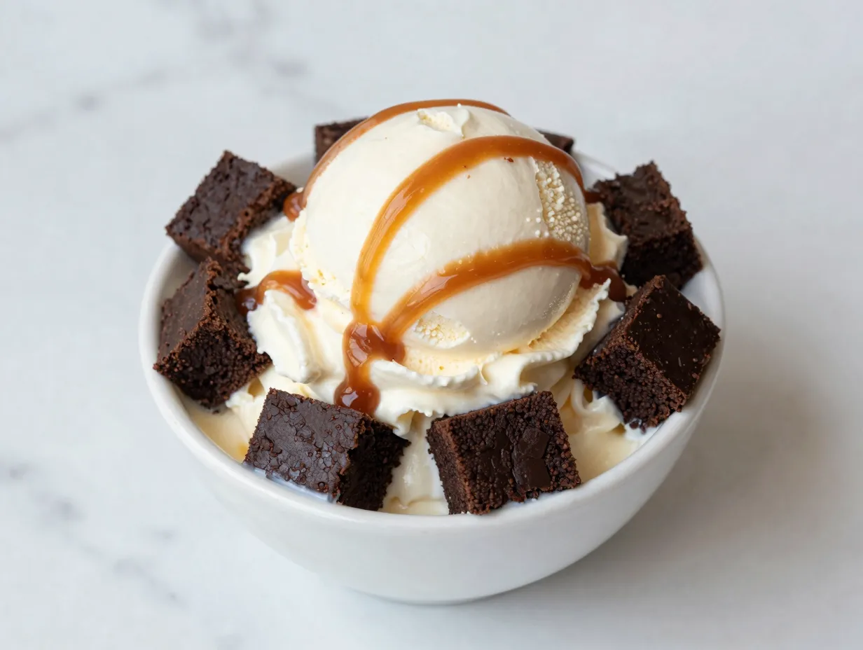 Caramel brownie mcflurry