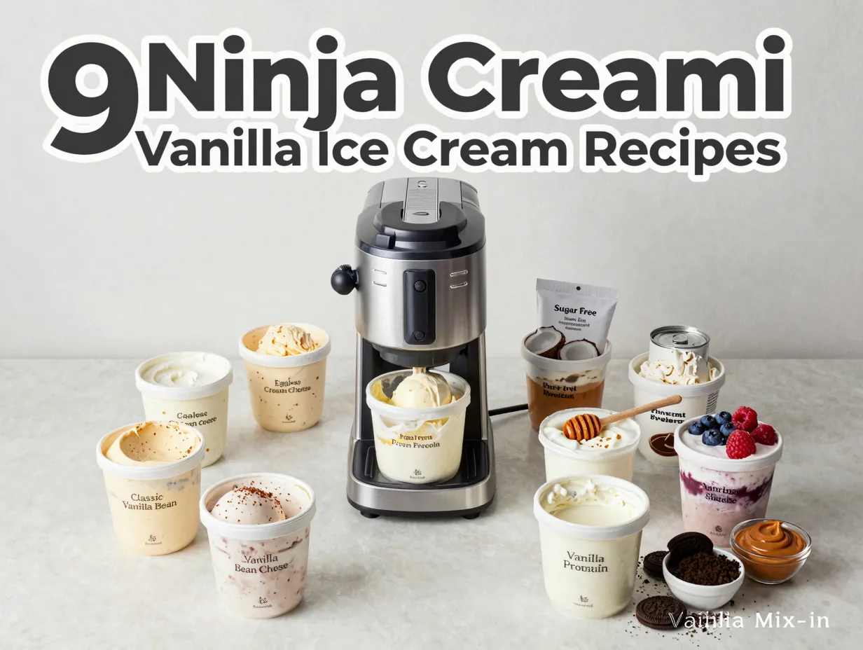 9 ninja creami vanilla ice cream recipes