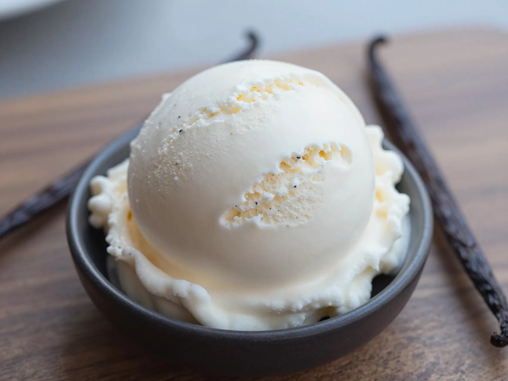 Classic vanilla bean ice cream