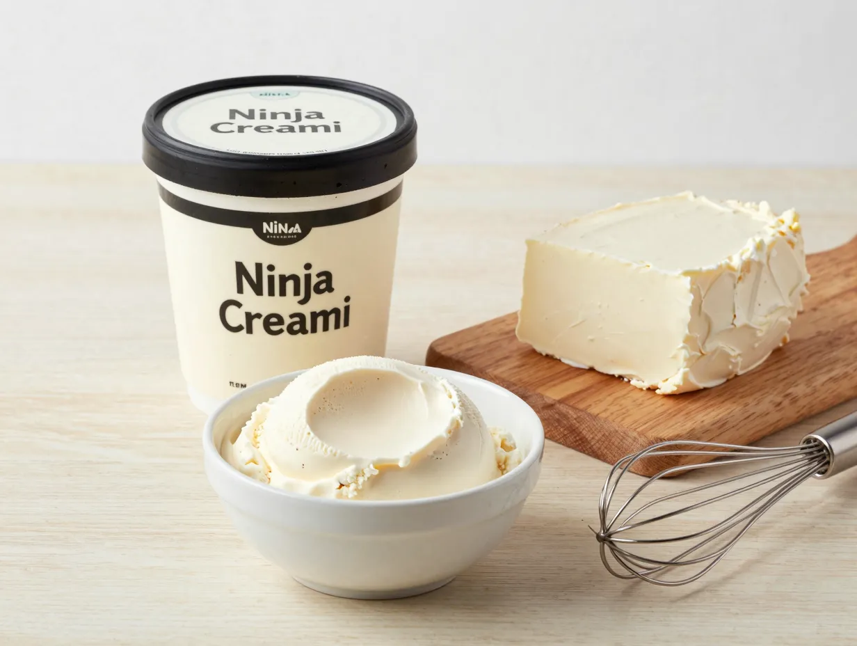 Eggless cream cheese vanilla ice cream