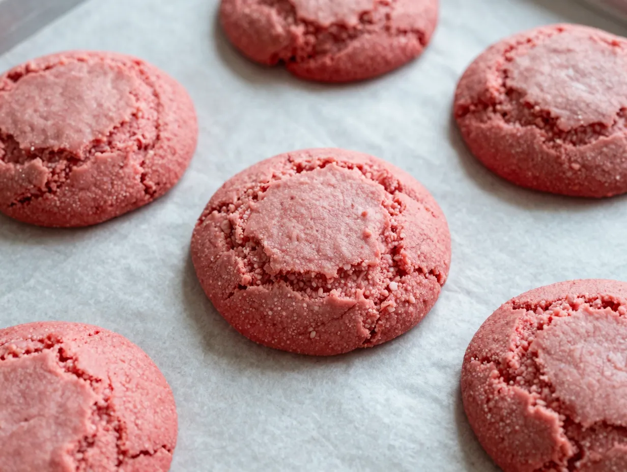 Classic strawberry cake mix cookies