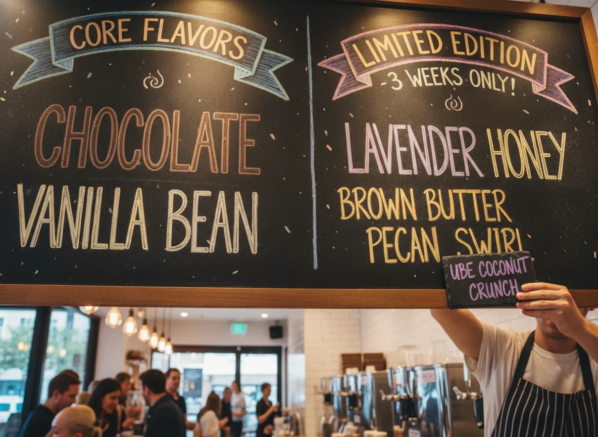Distinctive and rotating flavor offerings