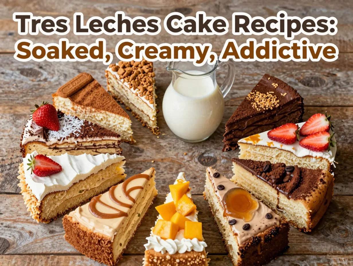 Tres leches cake recipes soaked creamy addictive