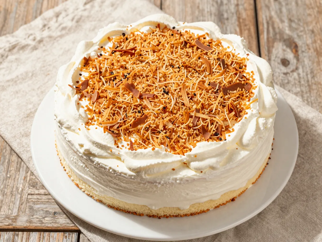 Coconut tres leches cake