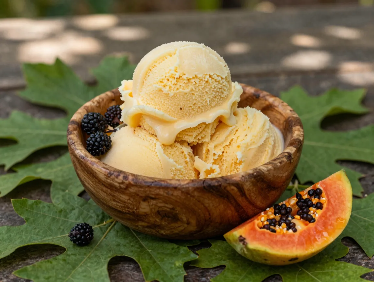 Paw paw sherbet found ice cream asheville nc