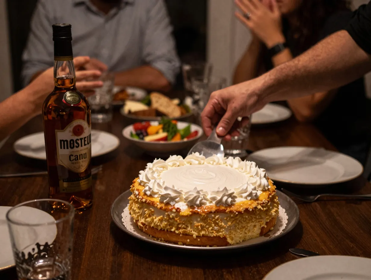 Boozy tres leches cake