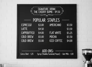 Read more about the article 9 Cafe Menu Board Ideas That Attract More Customers and Boost Daily Sales